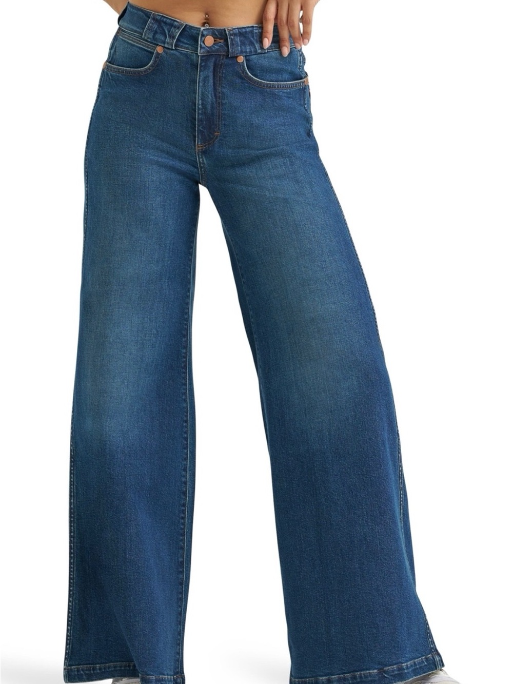 Gap Wide Leg High-Rise Jeans - Blue